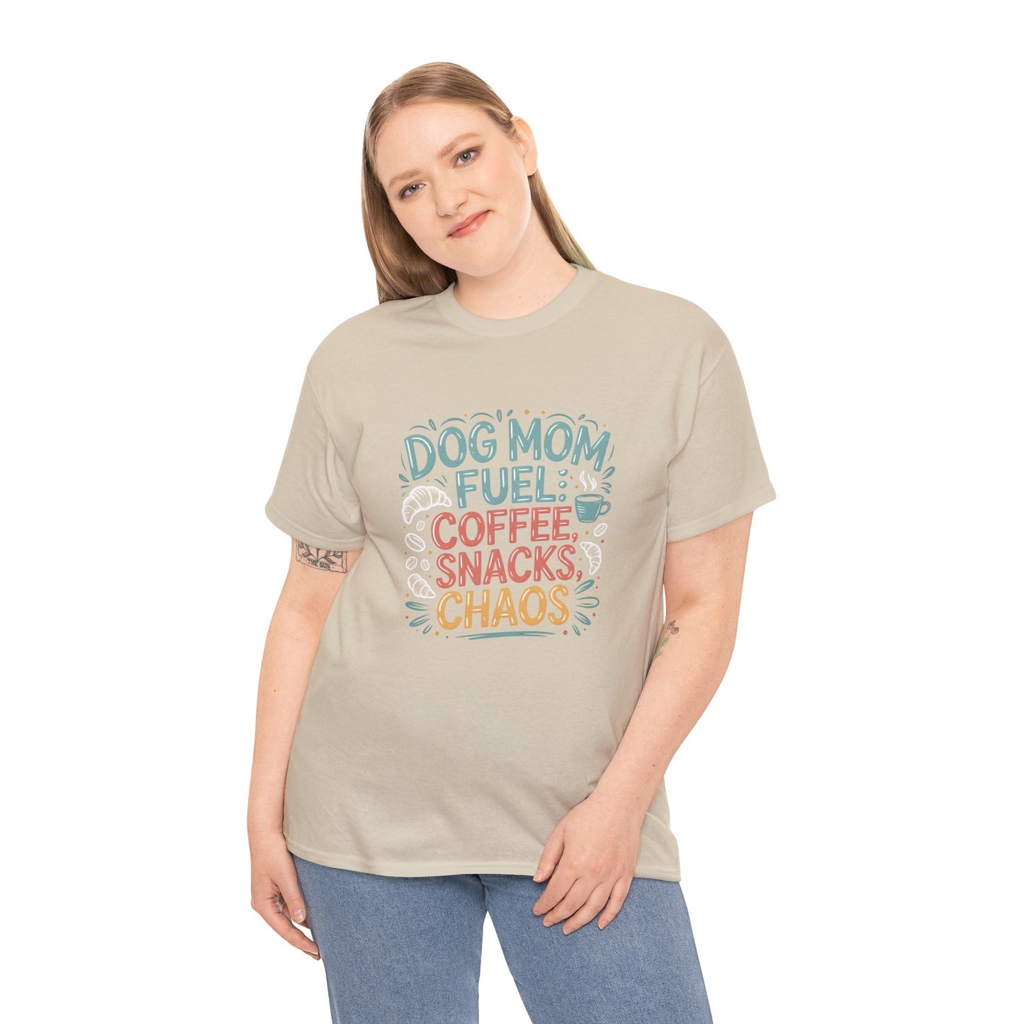 Dog Mom Fuel: Coffee, Snacks, Chaos T-Shirt