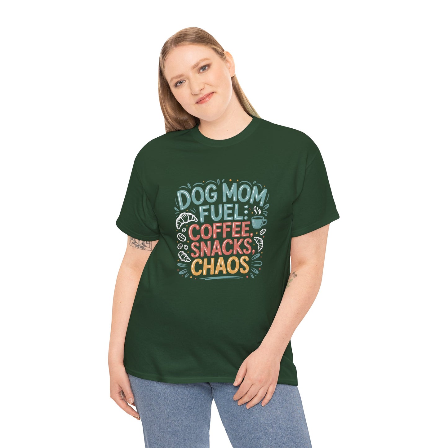 Dog Mom Fuel: Coffee, Snacks, Chaos T-Shirt