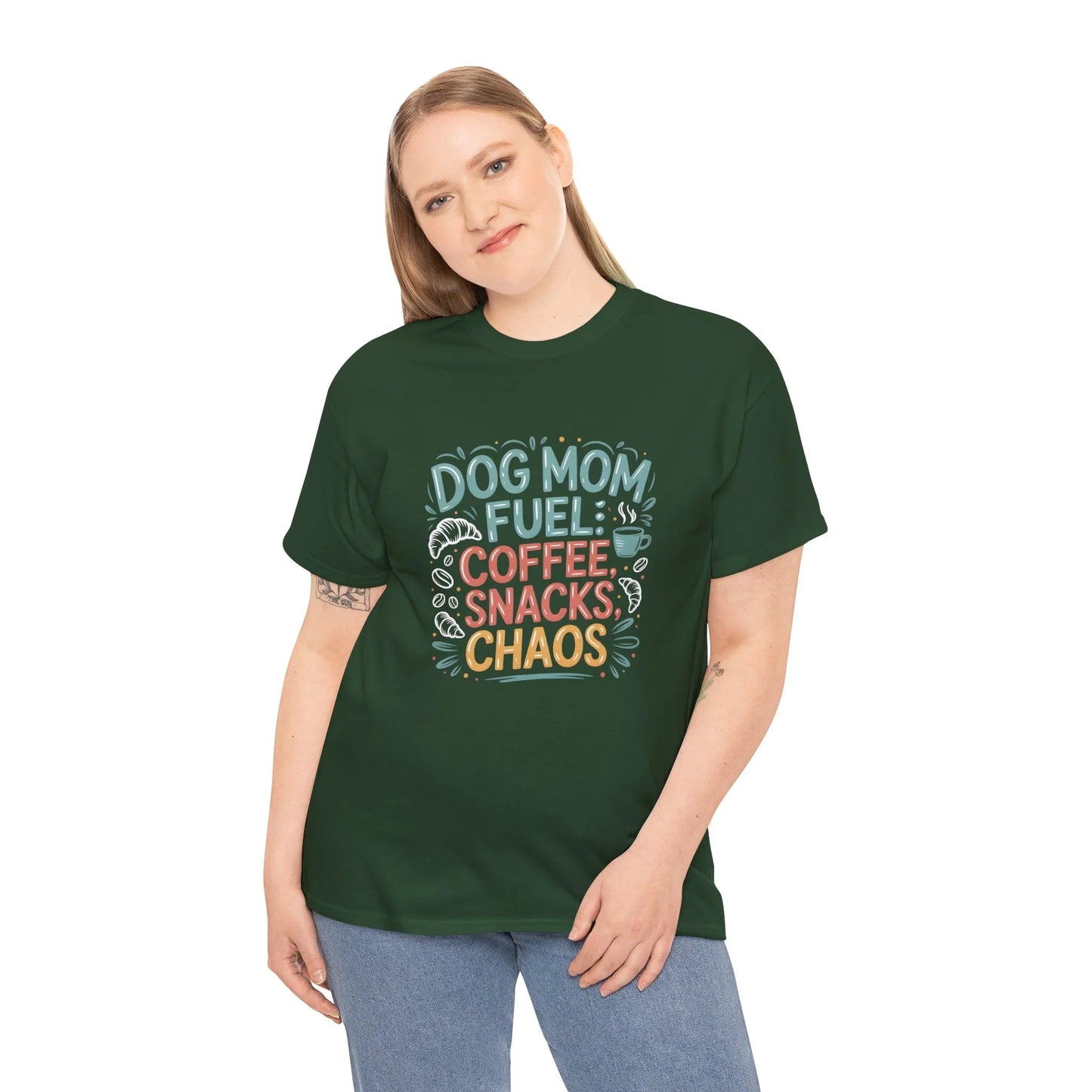 Dog Mom Fuel: Coffee, Snacks, Chaos T-Shirt