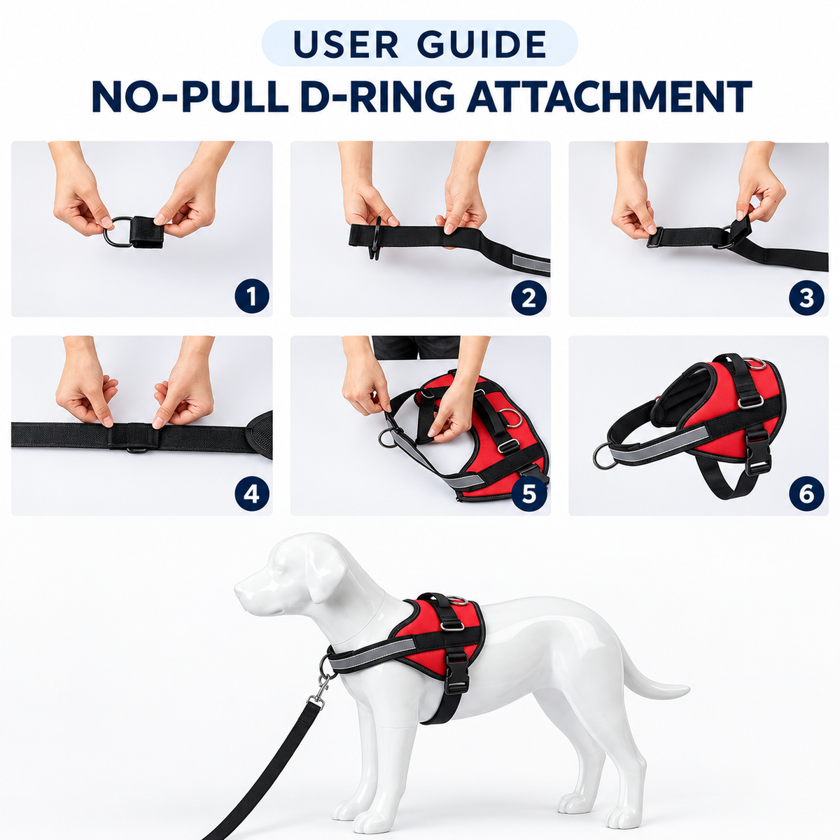 HarnessBuddy™ No-Pull Front Ring Attachment