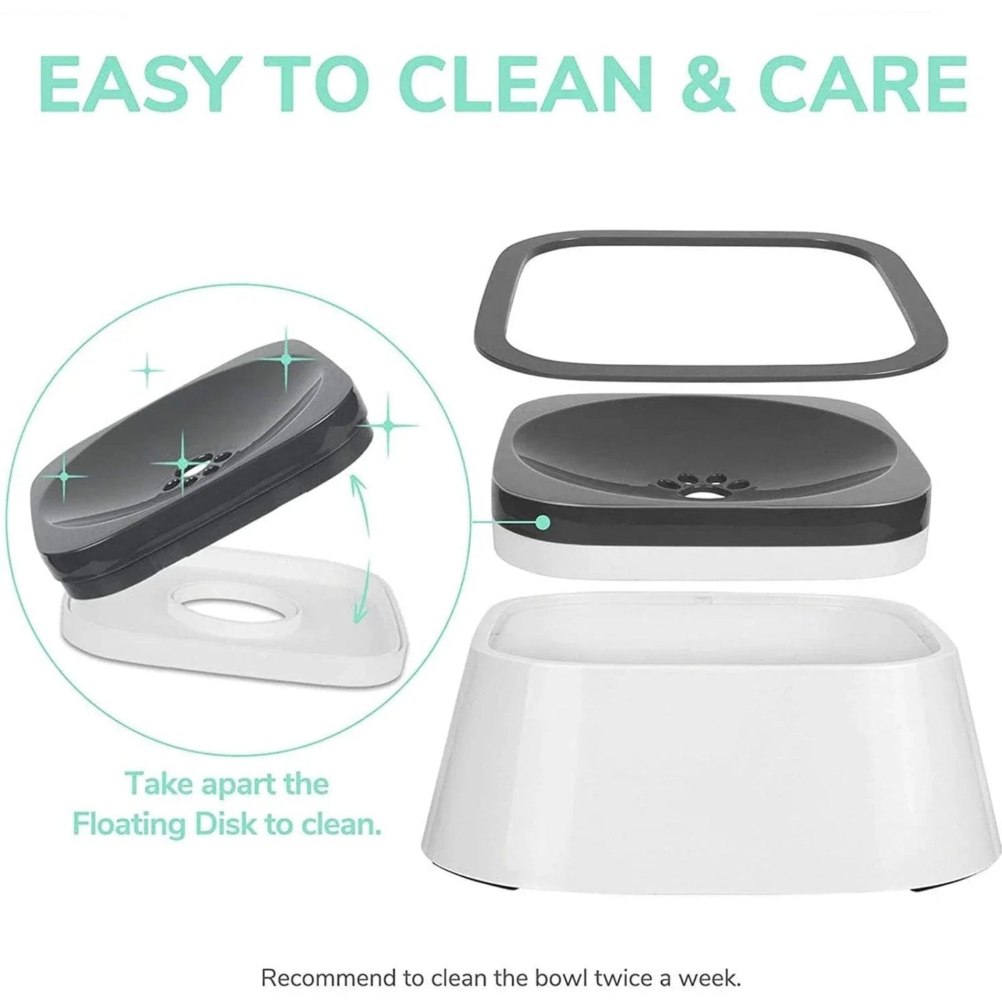 No-Spill Pet Water Bowl - HarnessBuddy