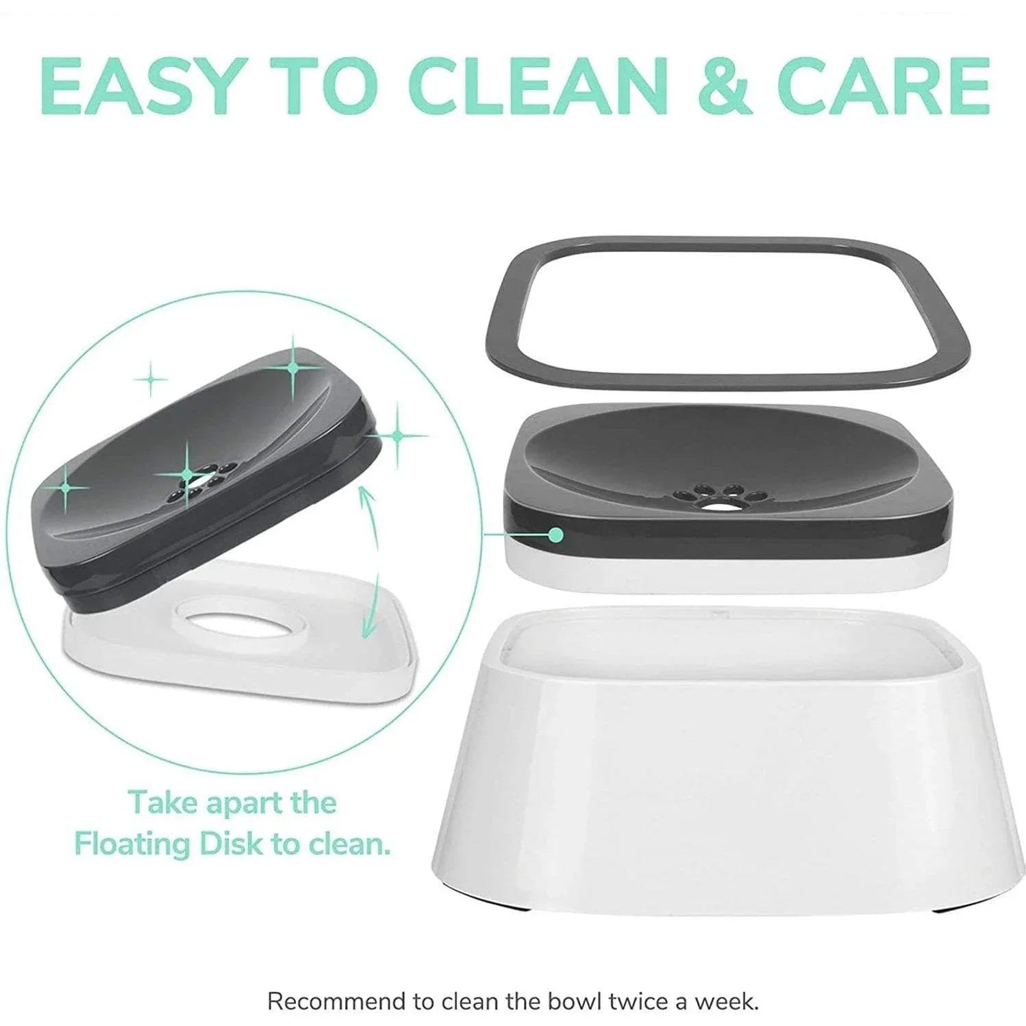 No-Spill Pet Water Bowl - HarnessBuddy