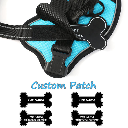 HarnessBuddy™ Y - Dog Bone Replacement Name Patches / Name Tag (2 Piece)