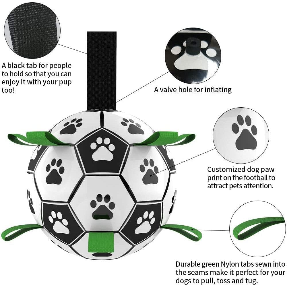 Inflatable Soccer Ball Dog Toy - HarnessBuddy